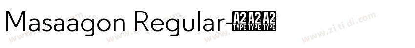 Masaagon Regular字体转换